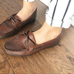 Leather Minnetonka Moccasin’s Size 7